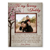 Fathers Day Dad Gift, First Fathers Day Gift, New Dad Gift, Personalized Canvas For Dad, Birthday Daddy Gift