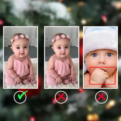 Joy Christmas Custom Santa Baby Photo For Merry Christmas Ornament CTH01