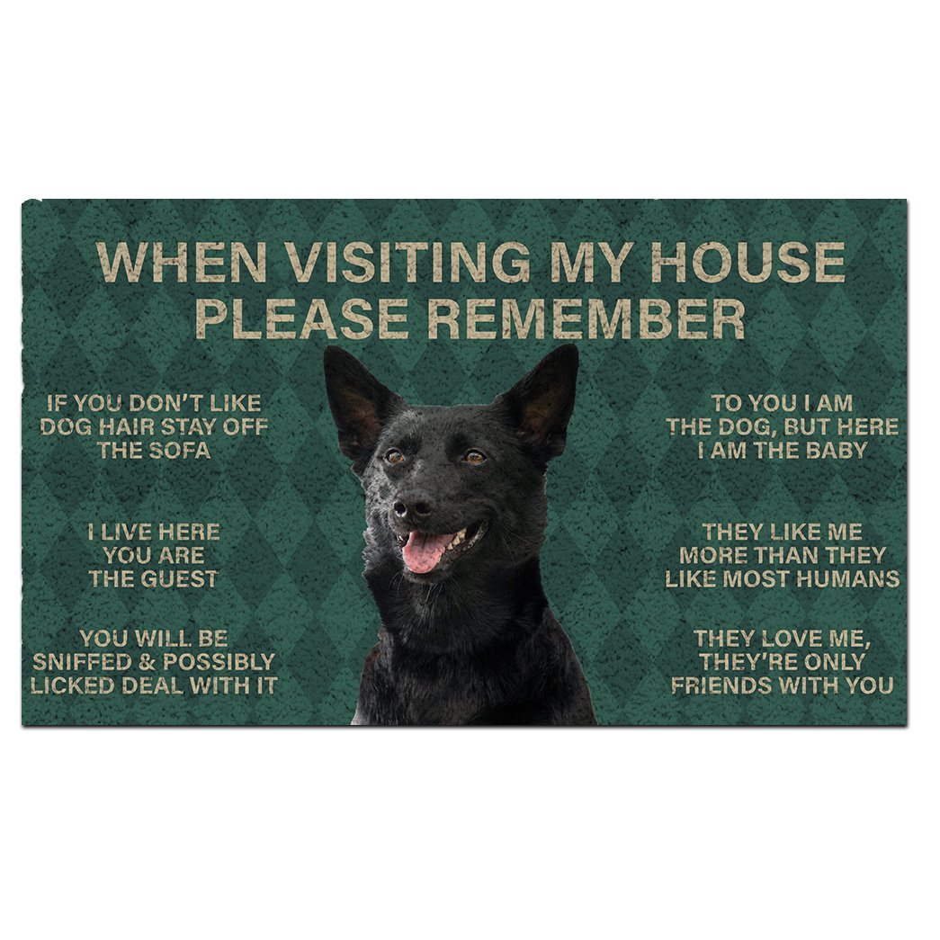 Kelpie's Rules Doormat