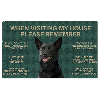 Kelpie's Rules Doormat