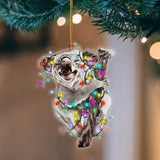 Godmerch- Ornament- Koala Christmas Light Hanging Ornament Dog Ornament, Car Ornament, Christmas Ornament