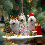Godmerch- Ornament- Komondor-Christmas Dog Friends Hanging Ornament, Happy Christmas Ornament, Car Ornament