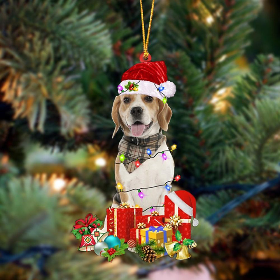 Lemon Beagle-Dog Be Christmas Tree Hanging Ornament