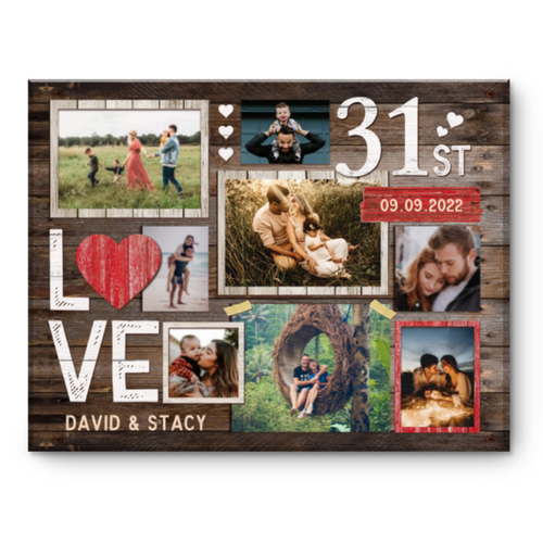 31st Wedding Anniversary Gift, 31st Anniversary Photo Collage, 31st Anniversary Gift