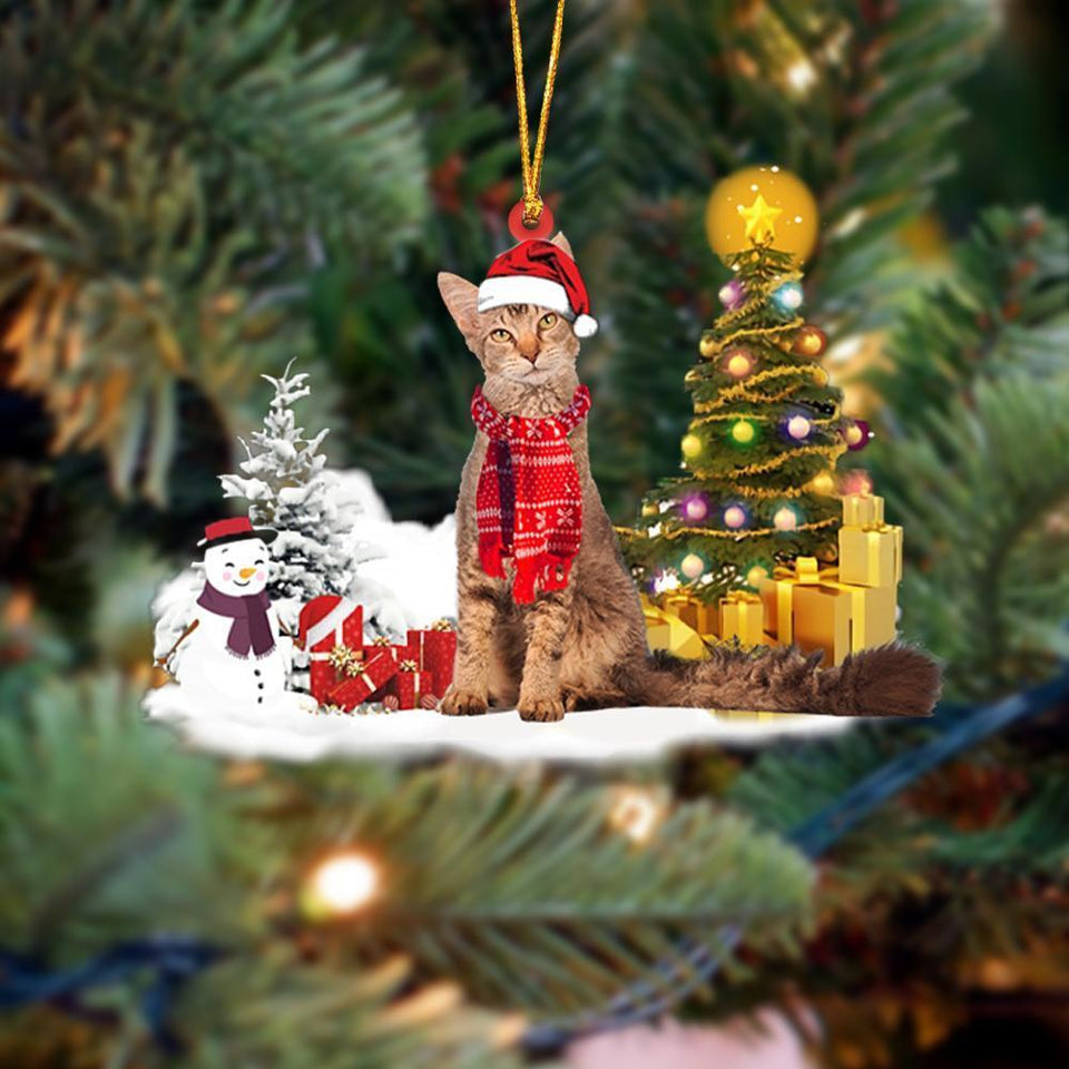 Godmerch- Ornament- LaPerm Cat Christmas Ornament Dog Ornament, Car Ornament, Christmas Ornament