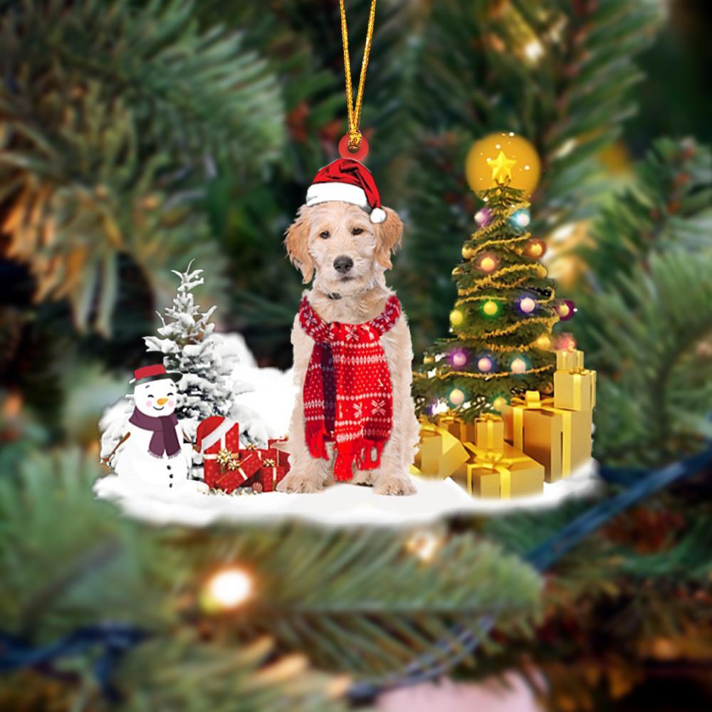 Godmerch- Ornament- Labradoodle Christmas Ornament Dog Ornament, Car Ornament, Christmas Ornament