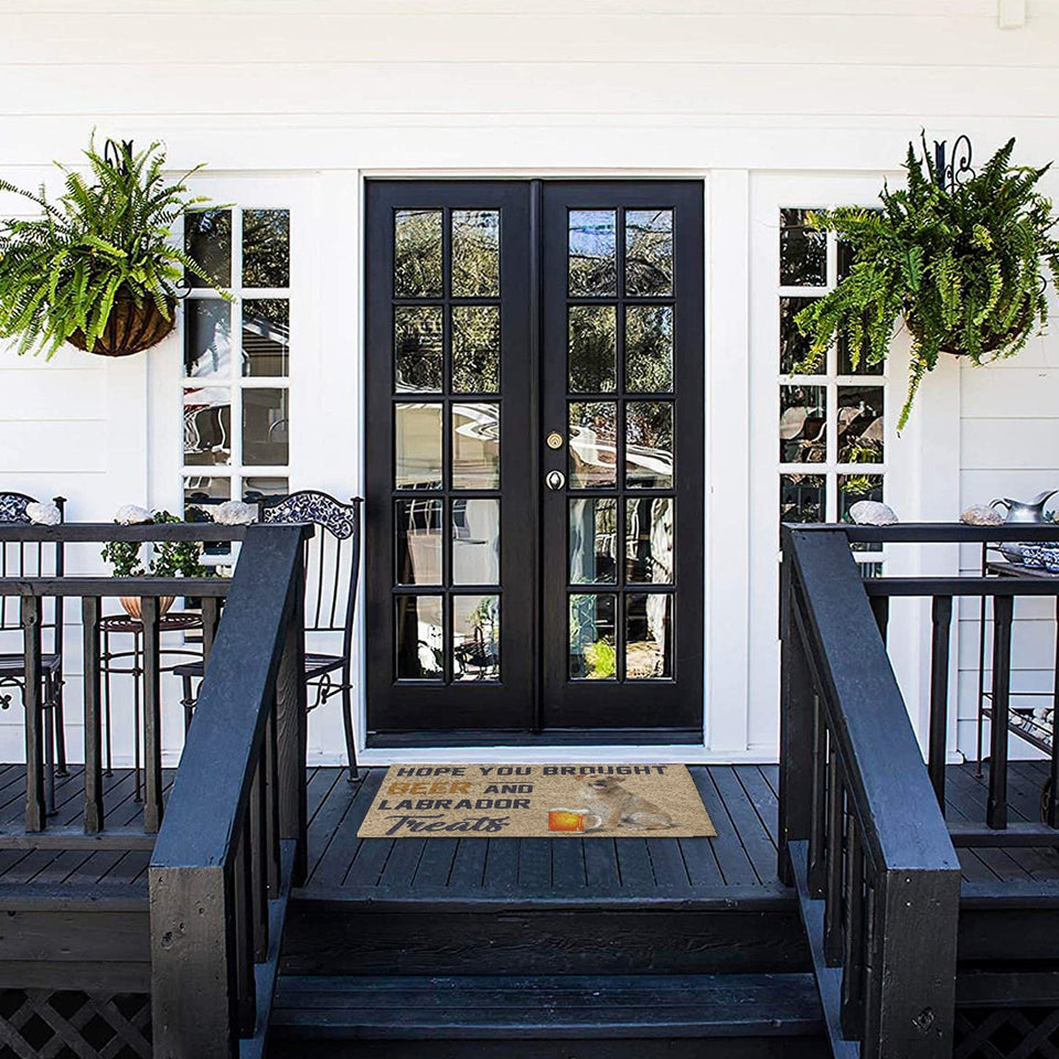 Labrador beer doormat