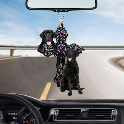 Labrador Retriever Pray For God Car Hanging Ornament Dog Pray For God Ornament Godmerch