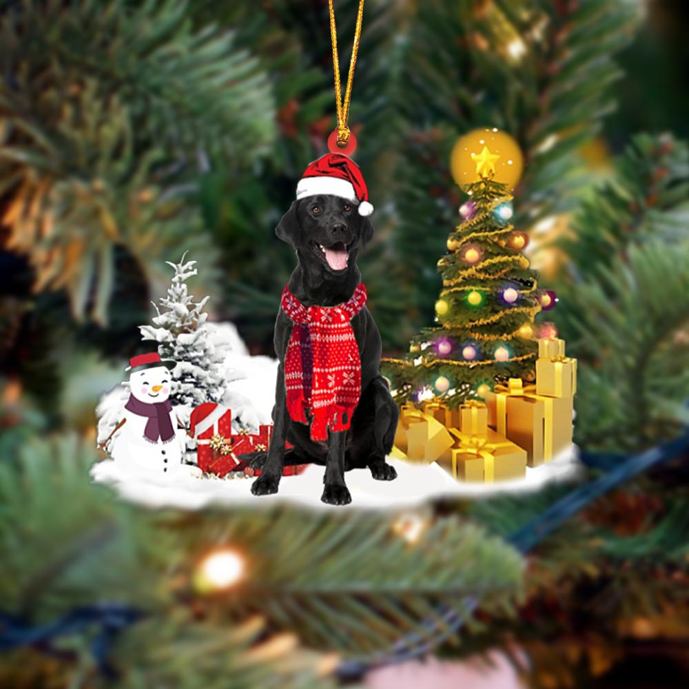 Labrador Retriever Christmas Ornament Christmas Tree Hanging Acrylic Ornament Gift