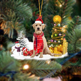Yellow Labrador Retriever Christmas Ornament Christmas Tree Hanging Acrylic Ornament Gift