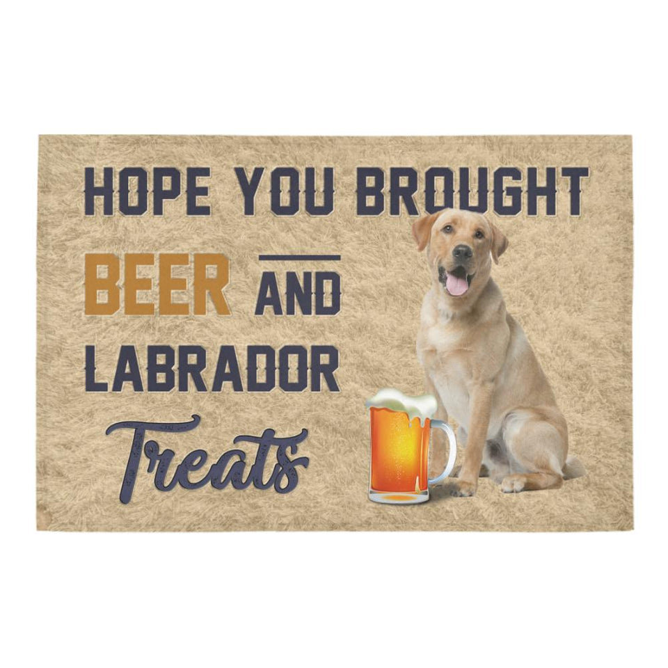 Labrador beer doormat
