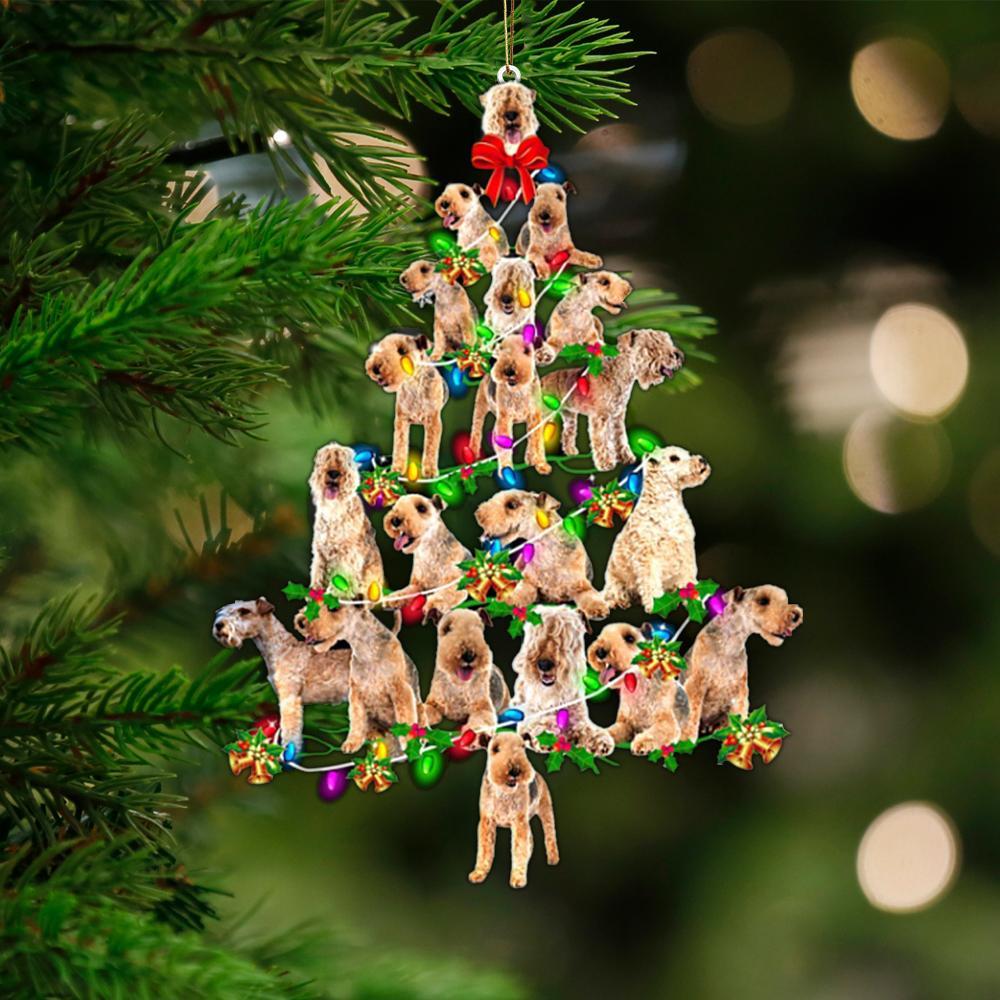 Lakeland Terrier-Christmas Tree Lights-Two Sided Ornament