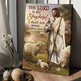 Lamb of God The Lord is my Shepherd - Matte Canvas