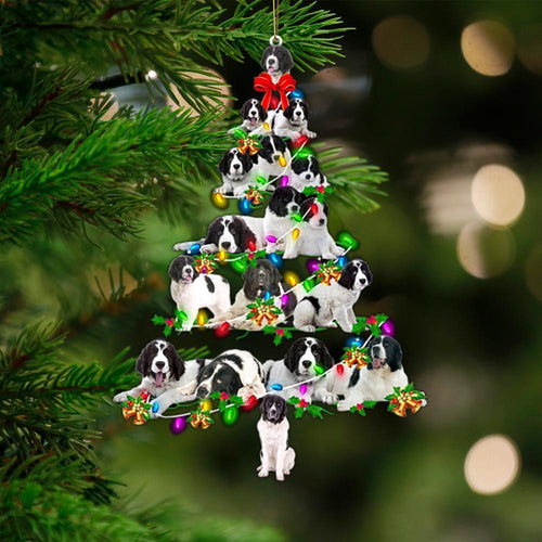 Landseer-Christmas Tree Lights-Two Sided Ornament