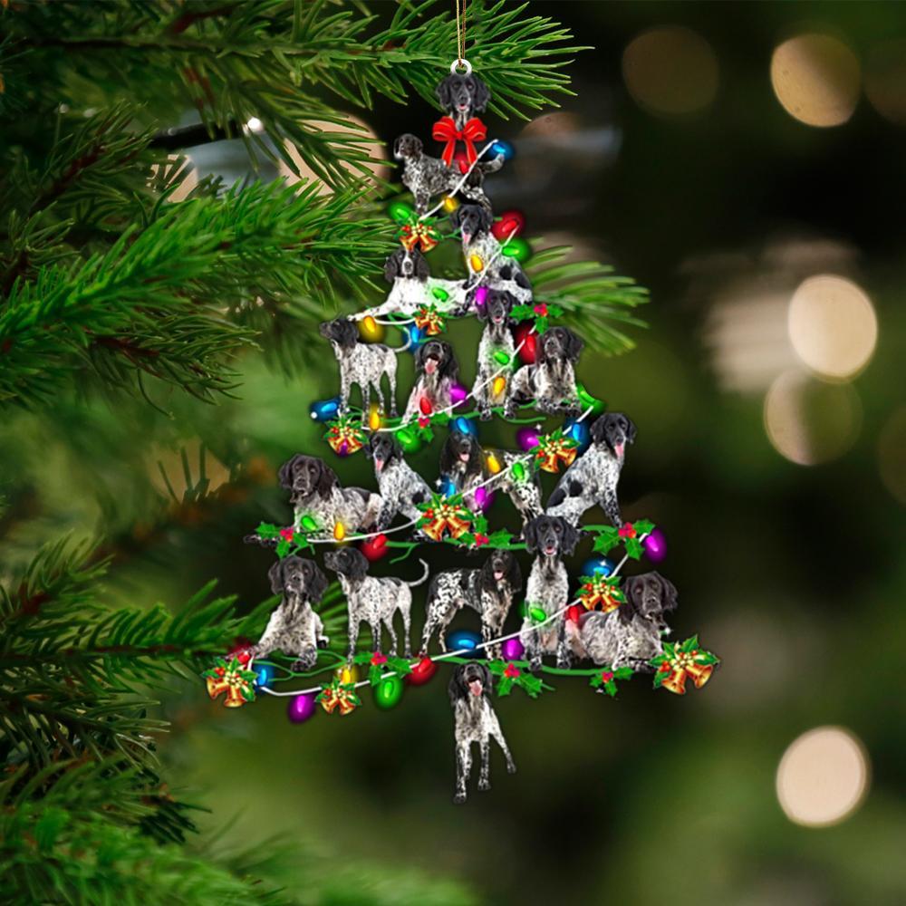 Large Munsterlander-Christmas Tree Lights-Two Sided Ornament