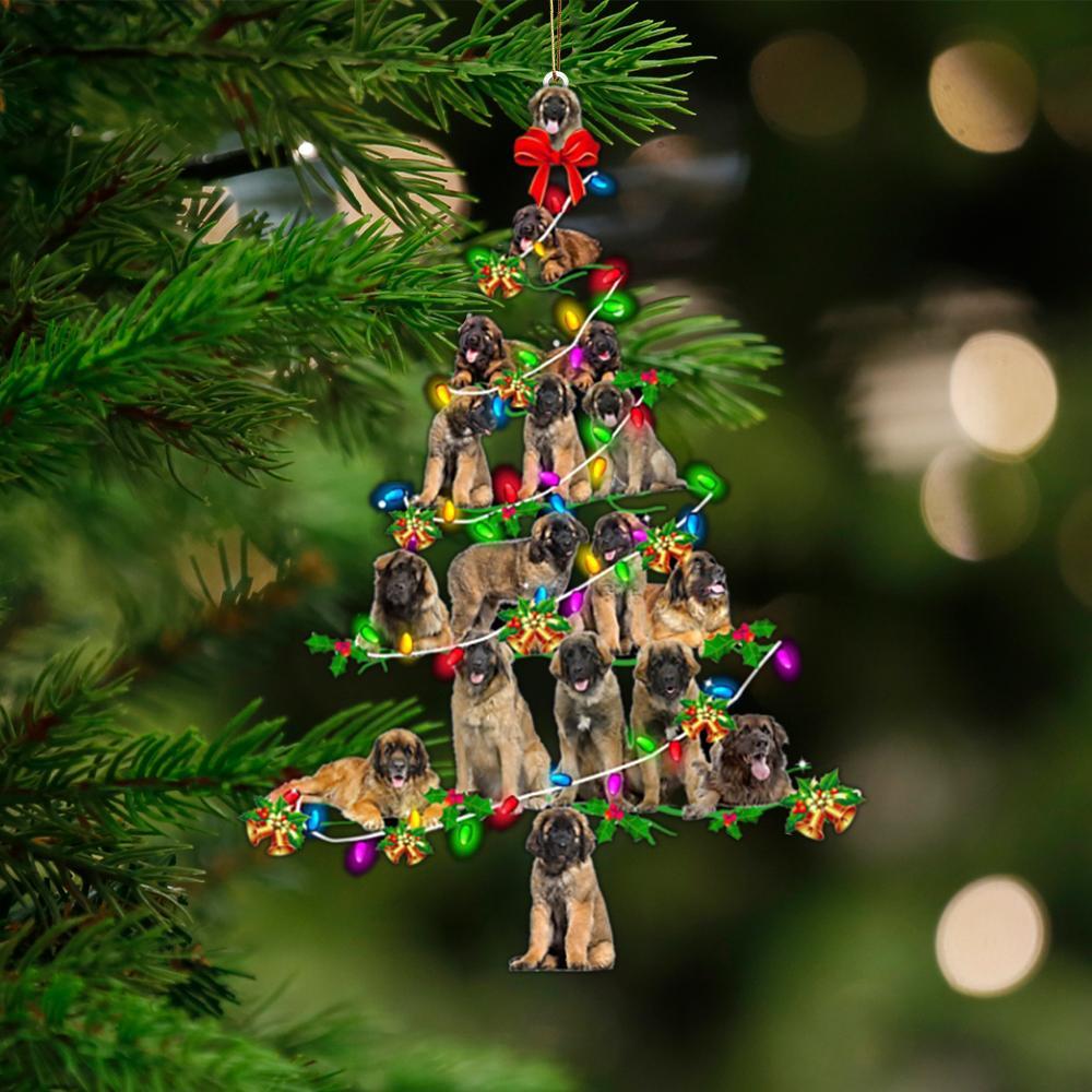 Leonberger-Christmas Tree Lights-Two Sided Ornament