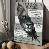 Lion of Judah Feather I can only imagine - Matte Canvas