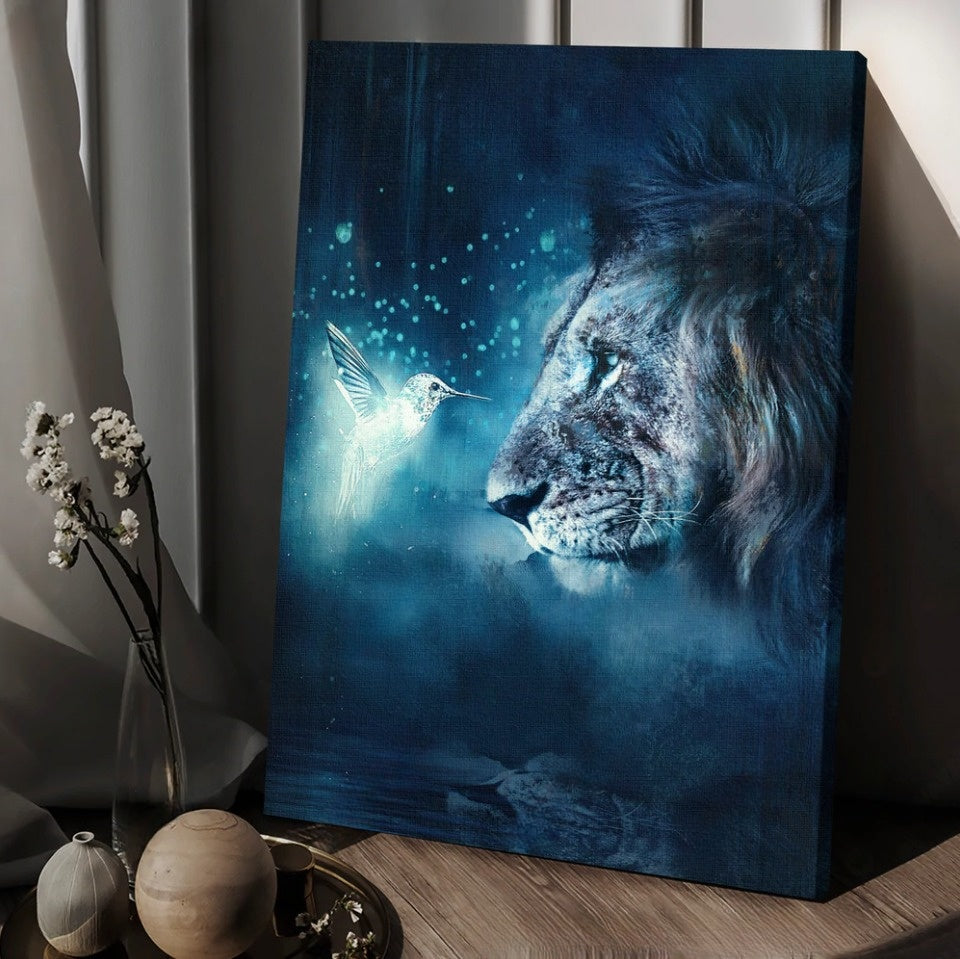 Lion of Judah Hummingbird Night light - Matte Canvas