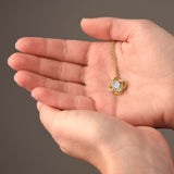To My Daughter-In-Law Necklace - You Are My Bonus Daughter, I Will Forever Love You, Love Knot Necklace