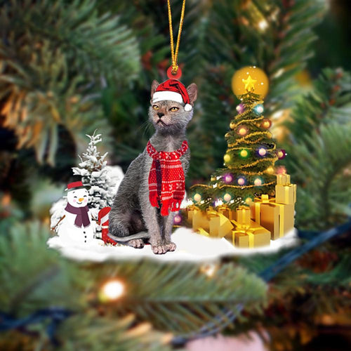 Lykoi Cat Christmas Ornament Christmas Tree Hanging Acrylic Ornament Gift