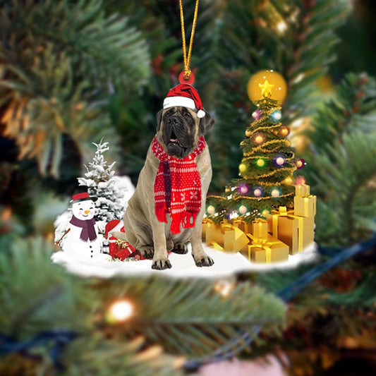 Mastiff Christmas Ornament Christmas Tree Hanging Acrylic Ornament Gift