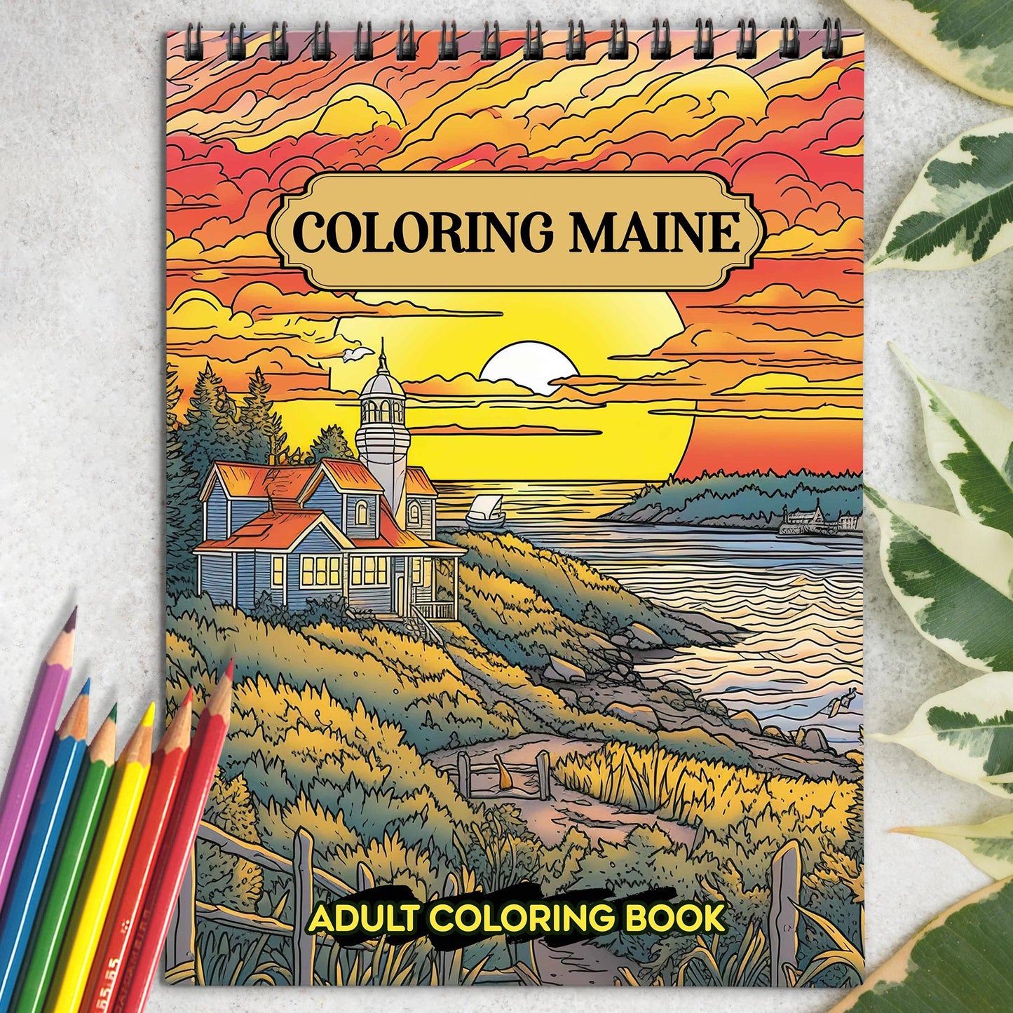 Coloring Maine: Immerse Yourself in 30 Captivating Coloring Pages Showcasing the Unique Culture and Iconic Landmarks of Maine