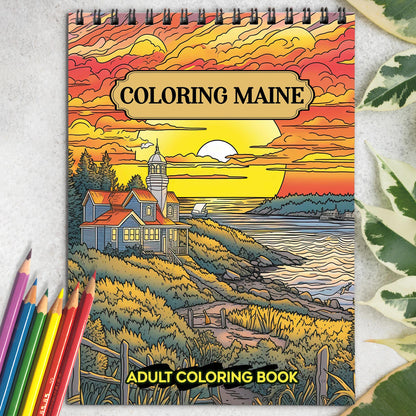 Coloring Maine: Immerse Yourself in 30 Captivating Coloring Pages Showcasing the Unique Culture and Iconic Landmarks of Maine
