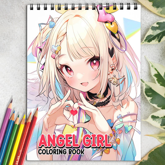Angel Girl Coloring Book