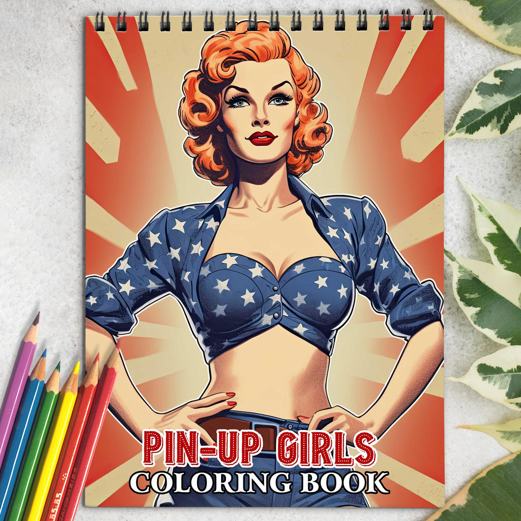 Pin-Up Girls Coloring Book