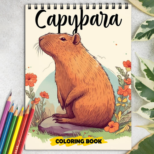 Capybara Coloring Book