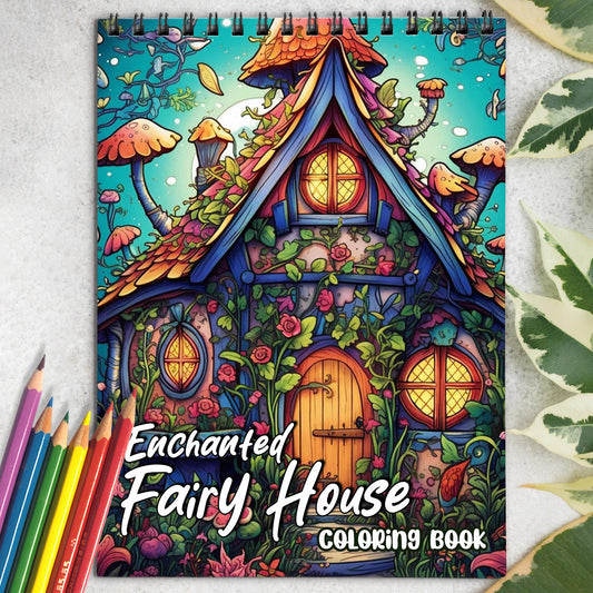 Enchanted Fairy House Coloring Book