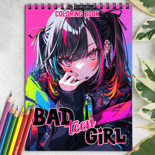 Bad Teen Girl Coloring Book