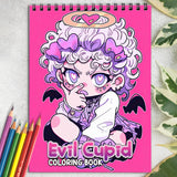 Evil Cupid Spiral Coloring Book: Unleash your creativity with Evil Cupid's designs Coloring pages