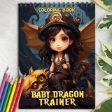 Baby Dragon Trainer Spiral-Bound Coloring Book: 30 Alluring Pages for Fantasy and Art Fans to Color and Celebrate the Excitement and Wonder of this Extraordinary World