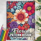 Floral Pattern Spiral Coloring Book: Immerse Yourself in the Delicate Art of Floral Patterns with 30 Captivating Coloring Pages