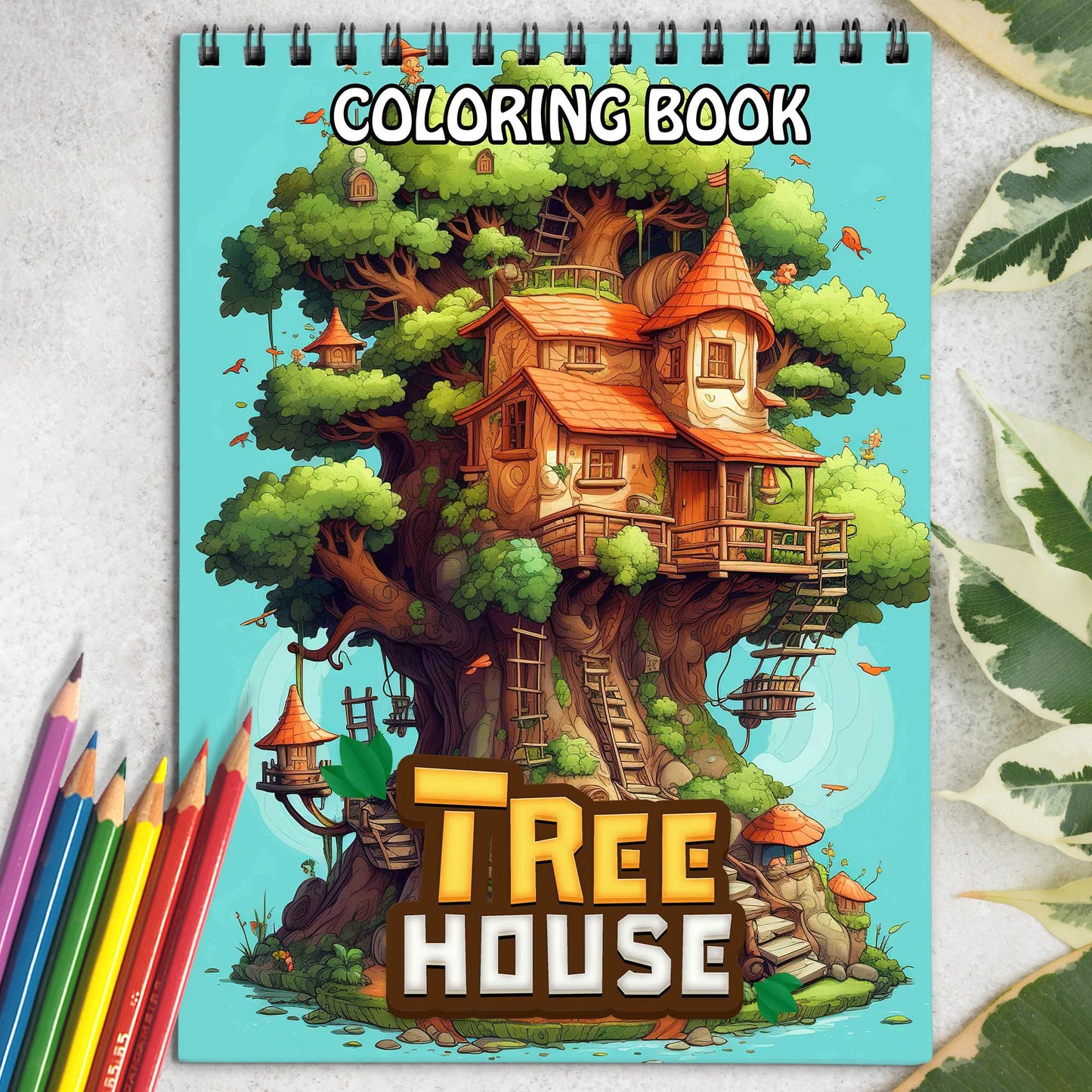 Tree House Coloring Book