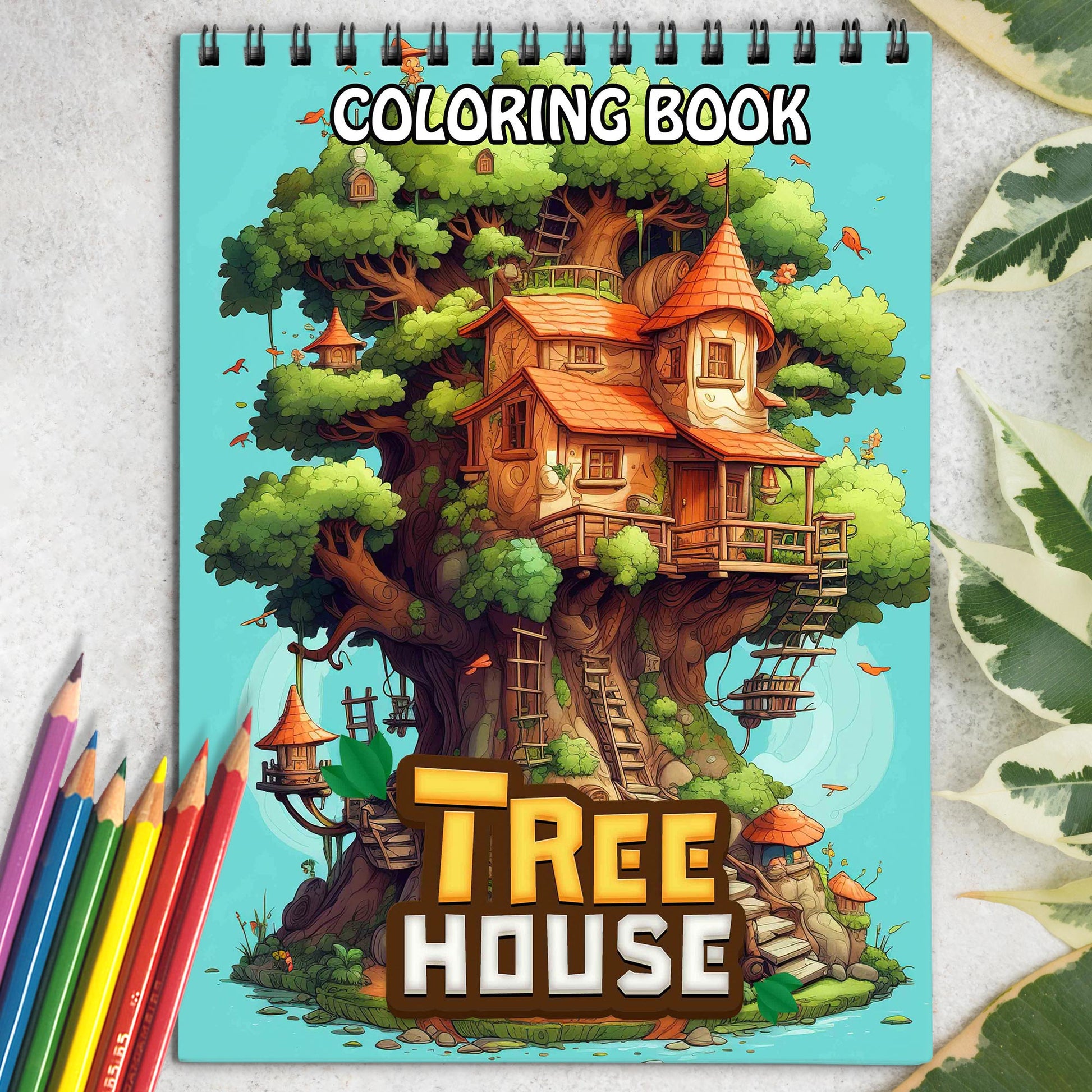 Tree House Coloring Book