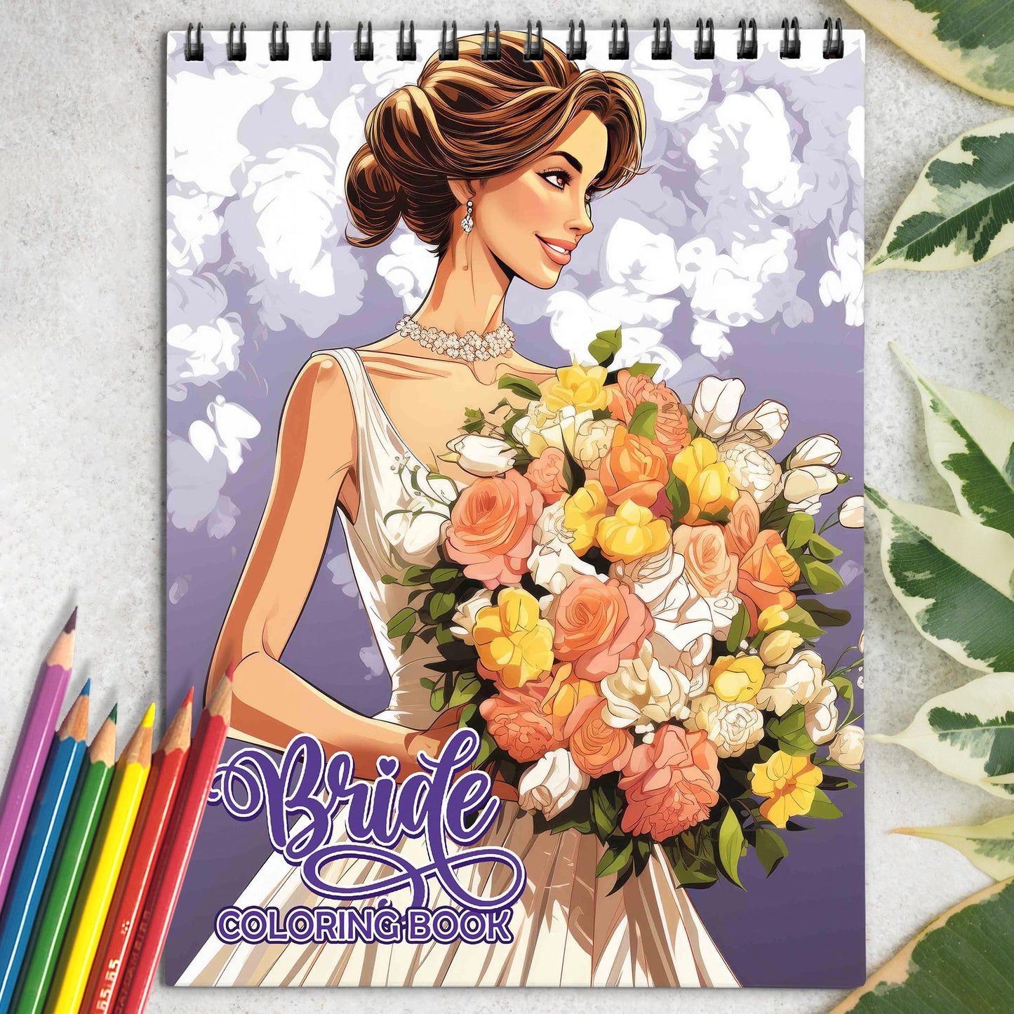Bride Coloring Book: Discover the Grace and Glamour of Brides with 30 Captivating Coloring Pages that Showcase the Splendor of Bridal Fashion and Celebrations