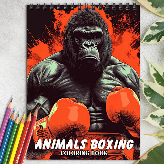 Animals Boxing Coloring Book: Discover 30 Mighty Coloring Pages, Depicting Animal Athletes Displaying their Strength and Agility in the Boxing Ring