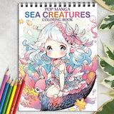 Pop Manga Sea Creatures Coloring Book: Unleash Your Artistic Talents in the Oceanic Journey with 30 Charming Pop Manga Sea Creatures Coloring Pages for Coloring Enthusiasts to Embrace the Unique Style and Grace of A