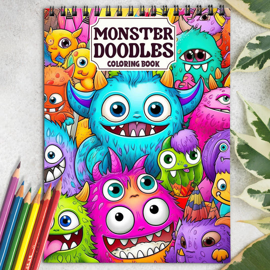 Monster Doodles Coloring Book