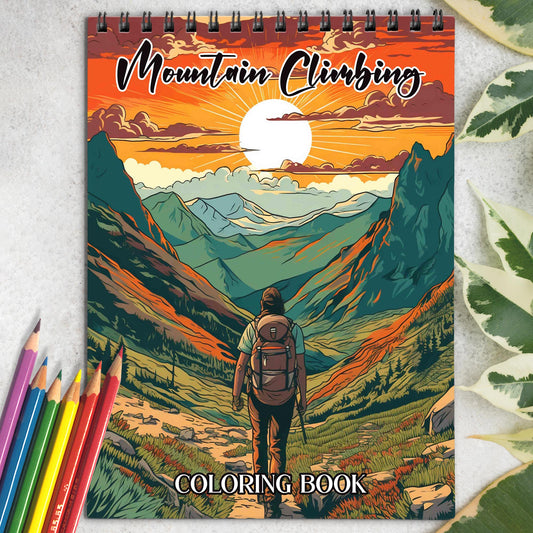 Mountain Climbing ColorinG Book: Discover the Power of Nature with 30 Captivating Mountain Climbing Coloring Pages for Mountain Admirers to Celebrate the Majesty of Peaks