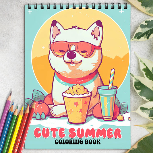 Cute Summer Coloring Book