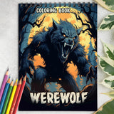 Werewolf Coloring Book: Mysterious Moonlight with 30 Delightful Coloring Pages of Howling Werewolf Packs