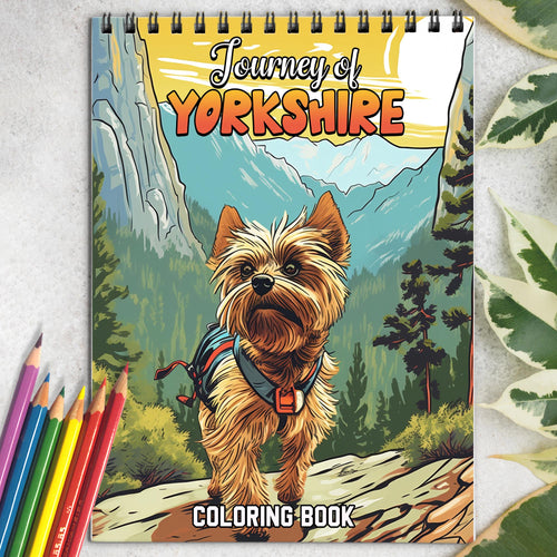 Journey of Yorkshire Spiral Coloring Book: A Coloring Journey through History, Culture, and Natural Beauty 
Illustrations