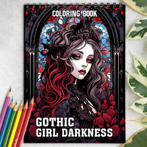 Gothic Girl Darkness Coloring Book: Experience the Beauty in Obscurity with 30 Intriguing Gothic Girl Darkness Coloring Pages for Dark Art Lovers to Discover the Elegance of the Shadows