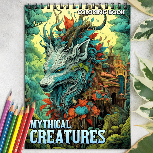 Mythical Creatures Coloring Book: Unleash Your Creativity with 30 Coloring Pages, Bringing Mythical Creatures to Life with Vibrant Colors
