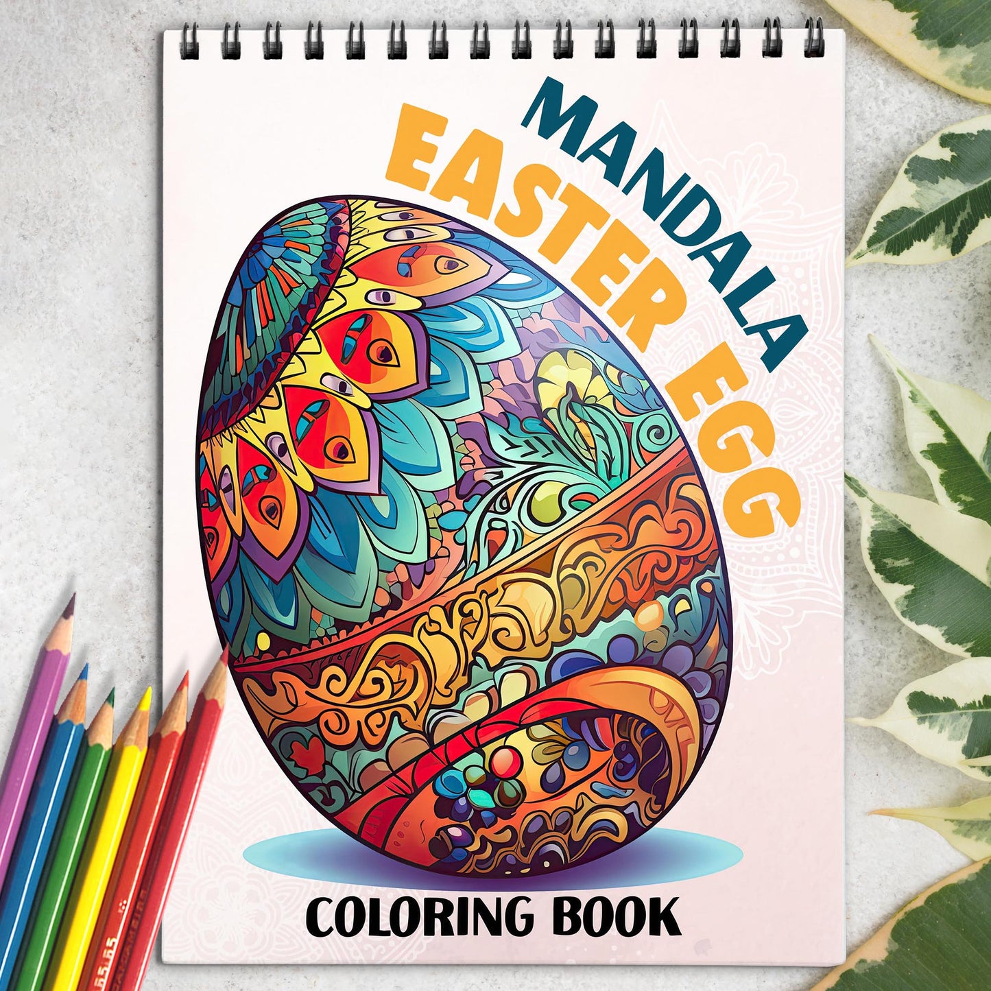 Easter Egg Spiral-Bound Coloring Book: 30 Charming Coloring Pages for Coloring Enthusiasts to Embrace the Joyful and Playful Nature of Easter Egg Designs 