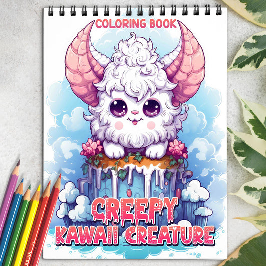 Creepy Kawaii Creature Coloring Book