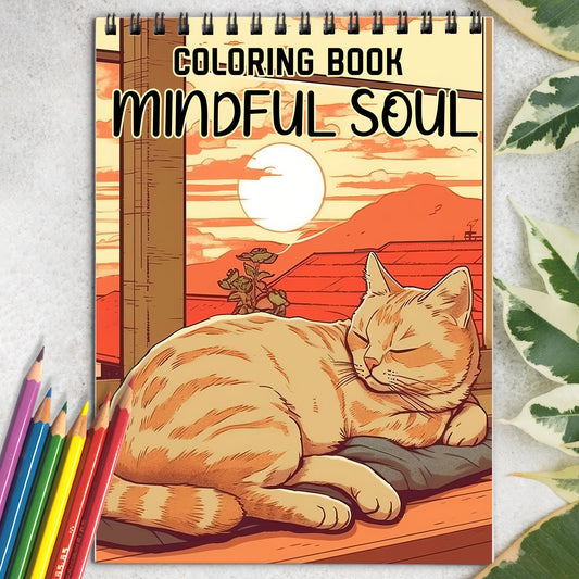 Mindful Soul Spiral Bound Coloring Book: 30 Tranquil Coloring Pages for a Mindful Soul
